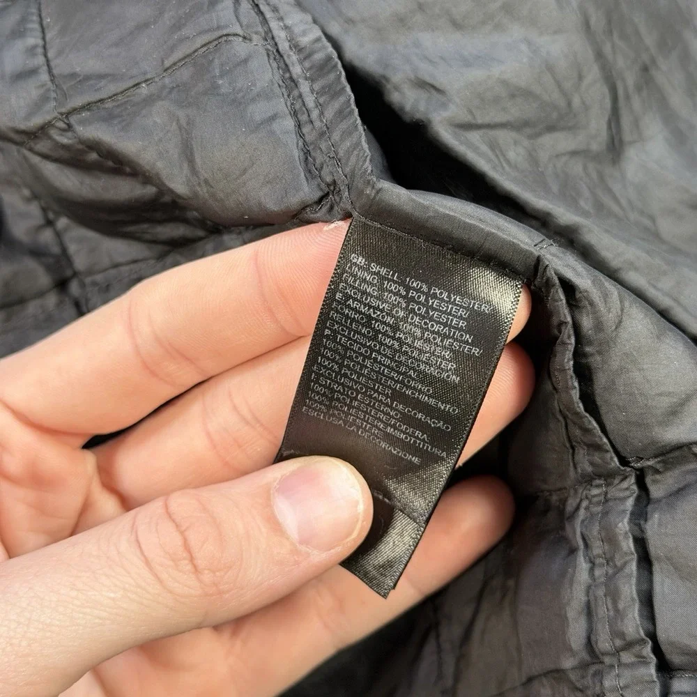 The North Face Vest Mens XL Black ThermoBall Insulated Lined Quilted Puffer